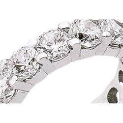 3 CT ETERNITY WEDDING BAND Diamonds PLATINUM  #1585530