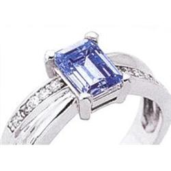 2.40 ct solitaire BLUE SAPPHIRE NATURAL diamond#1585545