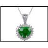 Image 1 : PRECIOUS JADE HEART DIAMOND PENDANT (Was $ 400)#1596068