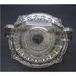 VICTORIAN PLATE SERVING HANDLED PLATTER #1596098