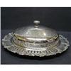 Image 1 : ANTIQUE SILVER SERVING DISH with LID #1596099