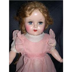 19" Hard Plastic Strung Doll 1950's #1596156