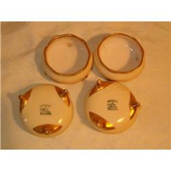 Belleek  Willets salt cellars #1596245