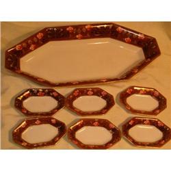 Nippon celery/ salt cellars  gold trim #1596246