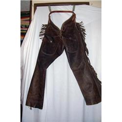 Vintage Western Cowboy Leather Chaps #1596258