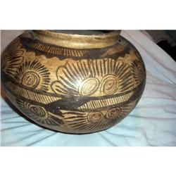 Vintage Hand made Mexican Toltec Pot #1596261