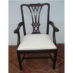 CENTENIAL MAHOGANY CHIPPENDALE ARM CHAIR #1596263