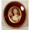 Image 1 : Tole picture frame with Victorian lady. #1596314