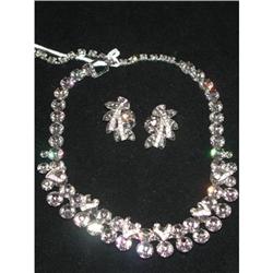 Weiss necklace & earrings: black diamond color #1596322