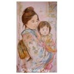 Children's Day serigraph by Edna Hibel #1596392