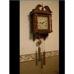Fine Vintage Weight Driven Wall Clock #1596438