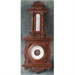 GERMAN Barometer Thermometer ANTIQUE 1900 #1596443