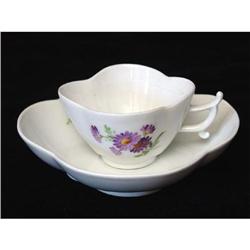 Meissen Quatrefoil Cup and Saucer #1596562