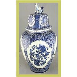 Blue Delft Ginger Vase Royal Sphinx #1596617