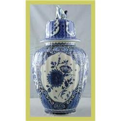 Blue Delft Ginger Jar Vase Royal Sphinx #1596619