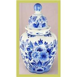 Blue Delft Vase Ginger Jar Porceleyne Fles #1596631