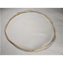 14K Two-Tone Gold Woven Cable Snake Chain #1596654