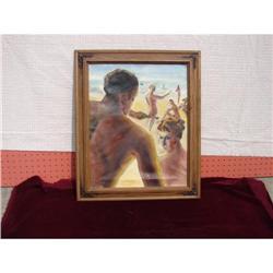 OIL PAINTING OF NUDE BEACH,RAWDON #1603621