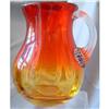 Image 1 :  AMBERINA GLASS CREAMER/REEDED HANDLE #1603747