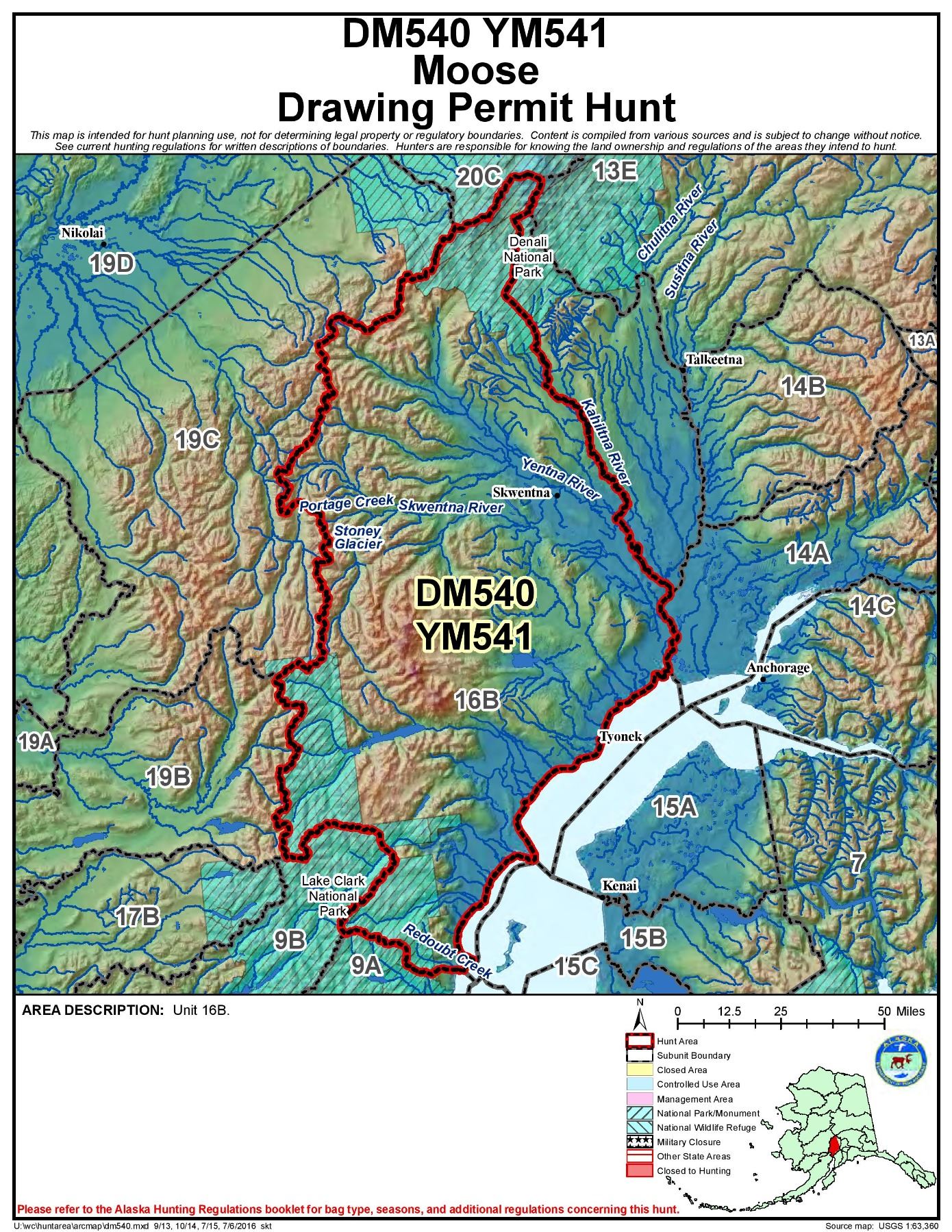 Alaska Unit 16B Any Bull Moose Special Permit