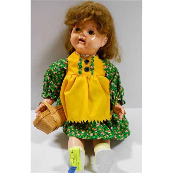 1951 "SAUCY" WALKER DOLL W/ BASKET.  #4404