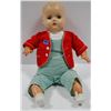 Image 1 : 1940'S 18" HORSEMAN "CHUBBY" BABY COMPOSITE HEAD/ STUFFED DOLL