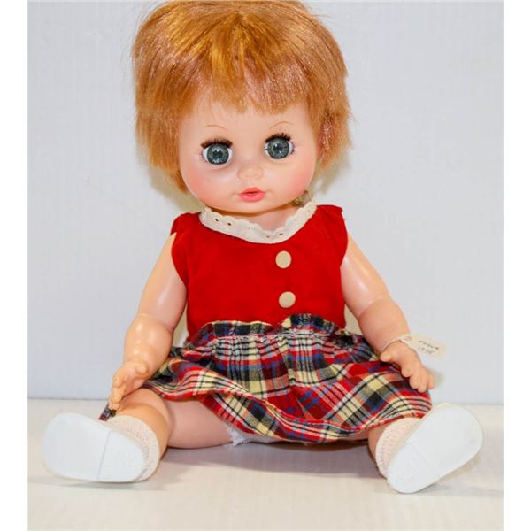 1975 "VOGUE" DOLL IN PLAID SKIRT.  #4014