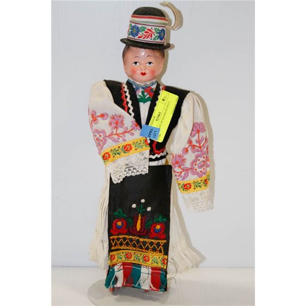 HAND MADE HUNGARIAN DOLL.  #1306
