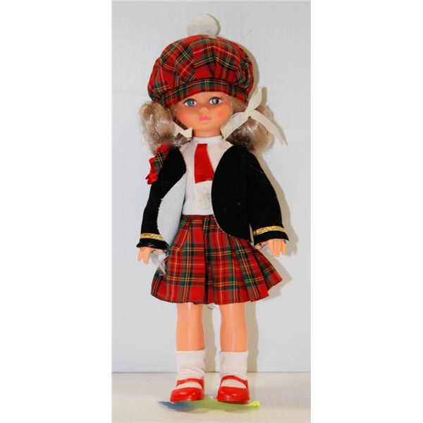 PLASTIC SCOTTISH LASS DOLL.  #4809