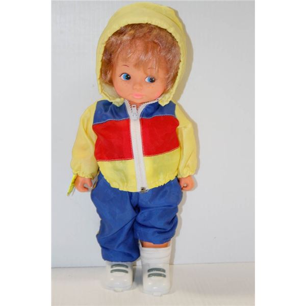 BATTERY OPERATED SKI DOLL .  #1902