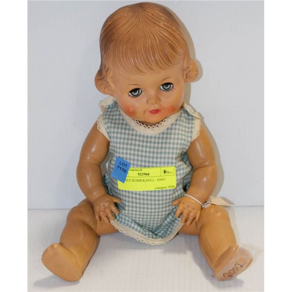 ANTIQUE RUBBER DOLL.  #2002