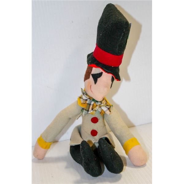 FELT DOLL WITH TOP HAT.  #2906