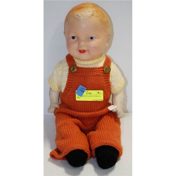 1935 COMPOSITE BABY W/ OVERALLS.  #2004