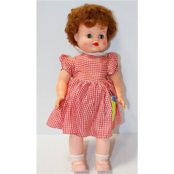FAIRYLAND TOY IN RED CHECKERED DRESS.  #5106
