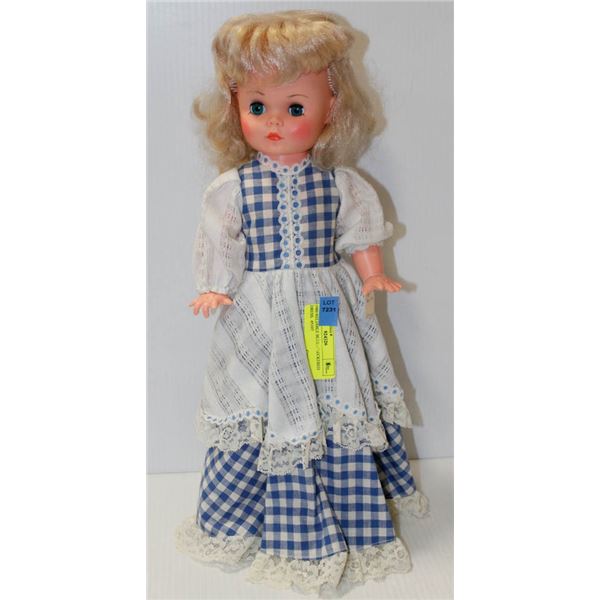 1980 RELIABLE BLUE CHECKERED DRESS.  #5107
