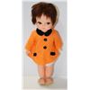 Image 1 : REGAL DOLL IN ORANGE DRESS WITH BROWN EYES.  #4903