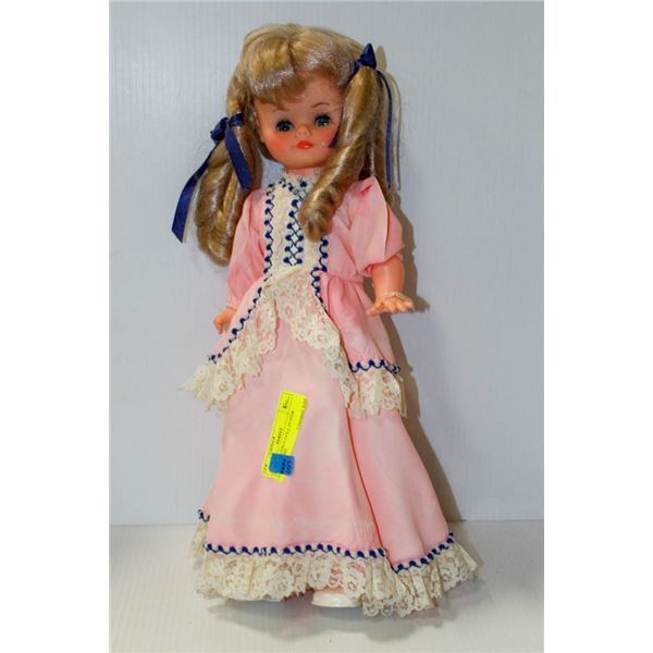 1970'S RELIABLE DOLL IN PINK DRESS.  #4906