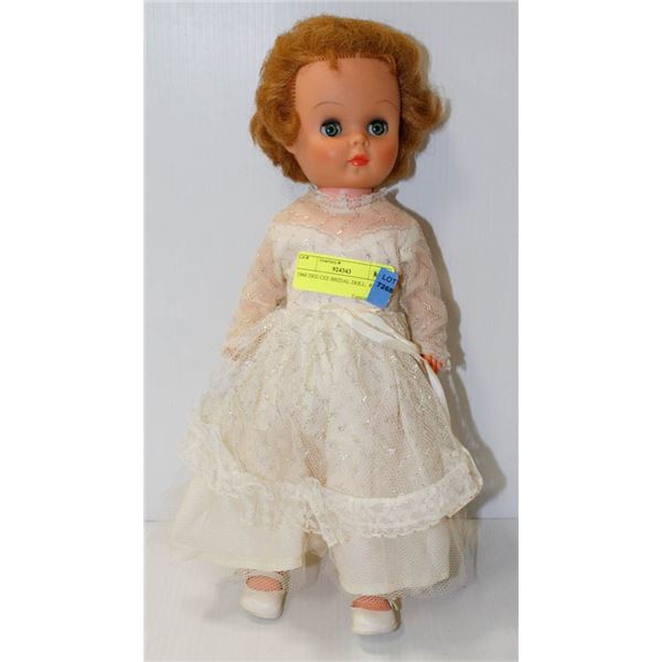 1960 DEE CEE BRIDAL DOLL.  #5214
