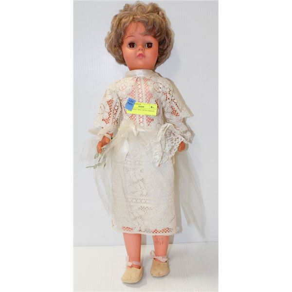 22" "BRIDAL" DOLL WITH CORSAGE.  #5220
