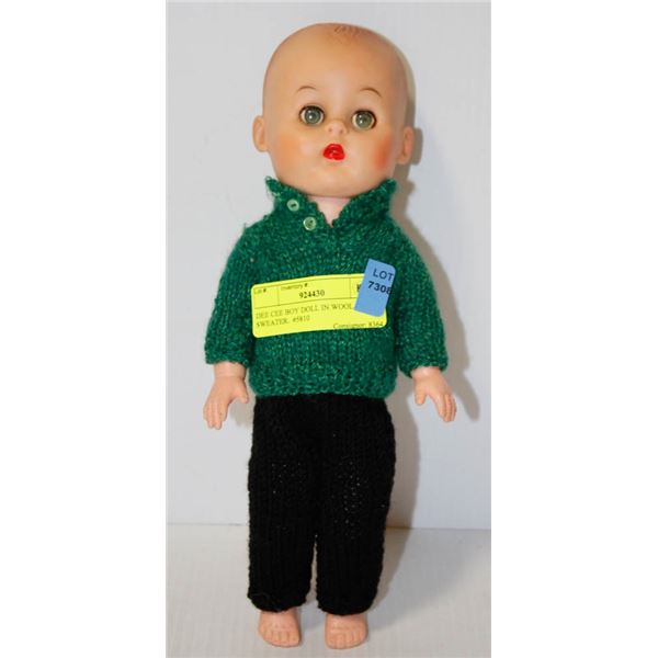 DEE CEE BOY DOLL IN WOOL SWEATER.  #5810
