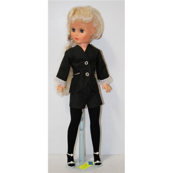 20" REVLON DOLL W/ BALCK OUTFIT.  #1711