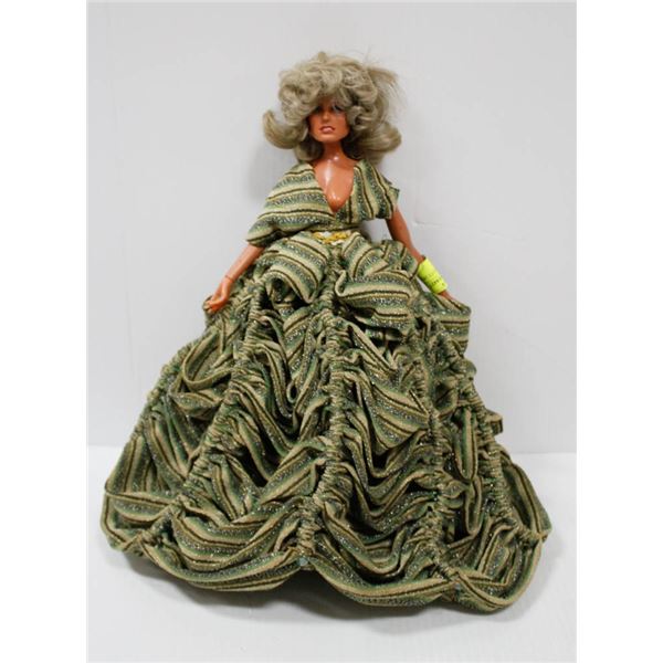 FARRAH FAWCETT DOLL IN GREEN DRESS.  #5807