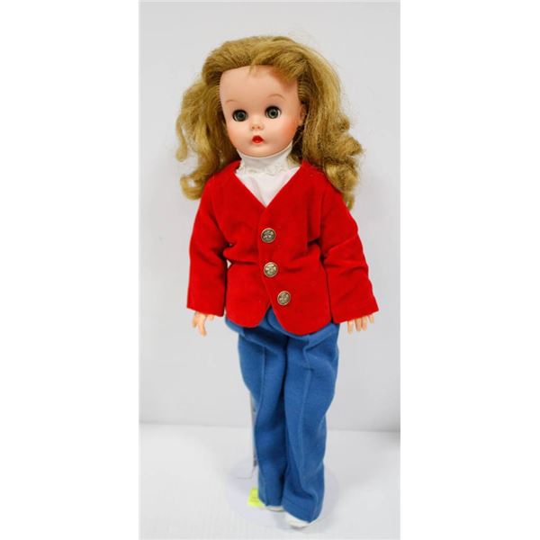 1950'S DEE CEE DOLL W/ RED VEST.  #1619