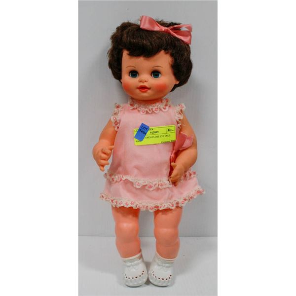 PLASTIC OPEN/CLOSE EYE DOLL.  #1606