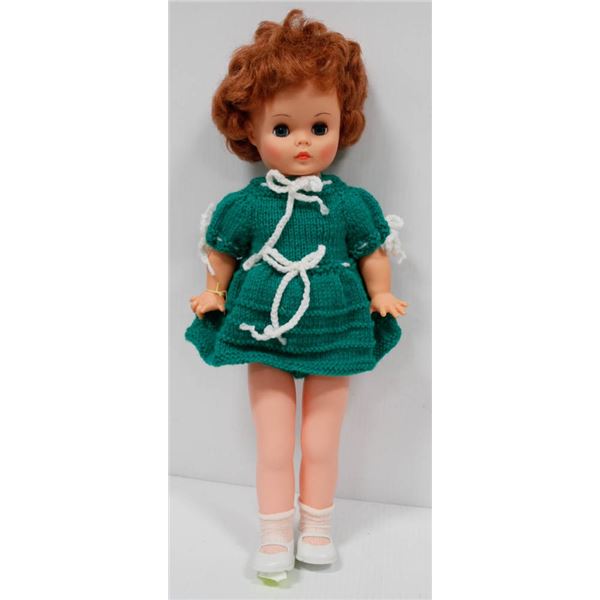 1978 RELIABLE DOLL W/ GREEN DRESS.  #1621