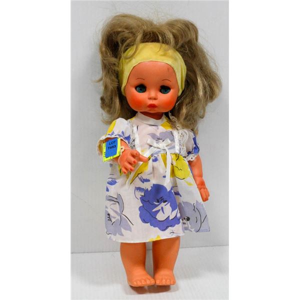 FURGA ITALY GIRL DOLL WITH YELLOW HEAD BAND #5615