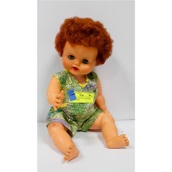 1960'S RELIABLE DOLL IN FLORAL DRESS.  #5606
