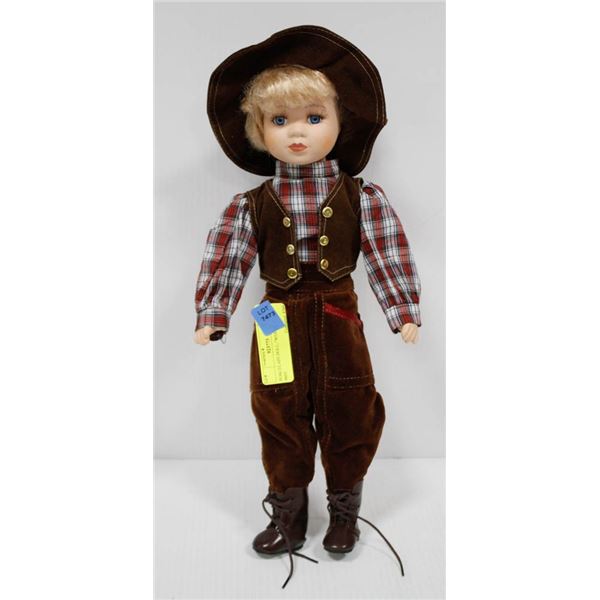 PORCELAIN DOLL, "WESTERN GIRL".  #603