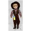 Image 1 : PORCELAIN DOLL, "WESTERN GIRL".  #603