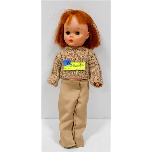 1960'S DOLL, "DEE CEE RED HEAD GIRL".  #606